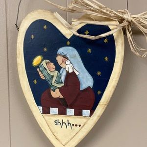 Wood Heart HANDMADE wall Decor for Christmas or any time